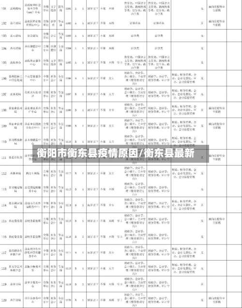 衡阳市衡东县疫情原因/衡东县最新-第1张图片