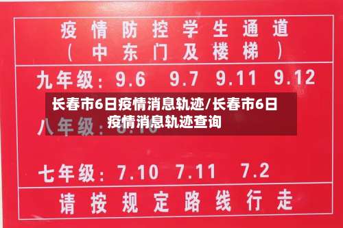 长春市6日疫情消息轨迹/长春市6日疫情消息轨迹查询-第1张图片