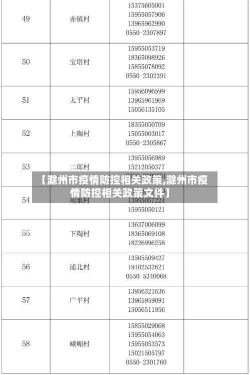 【滁州市疫情防控相关政策,滁州市疫情防控相关政策文件】-第3张图片